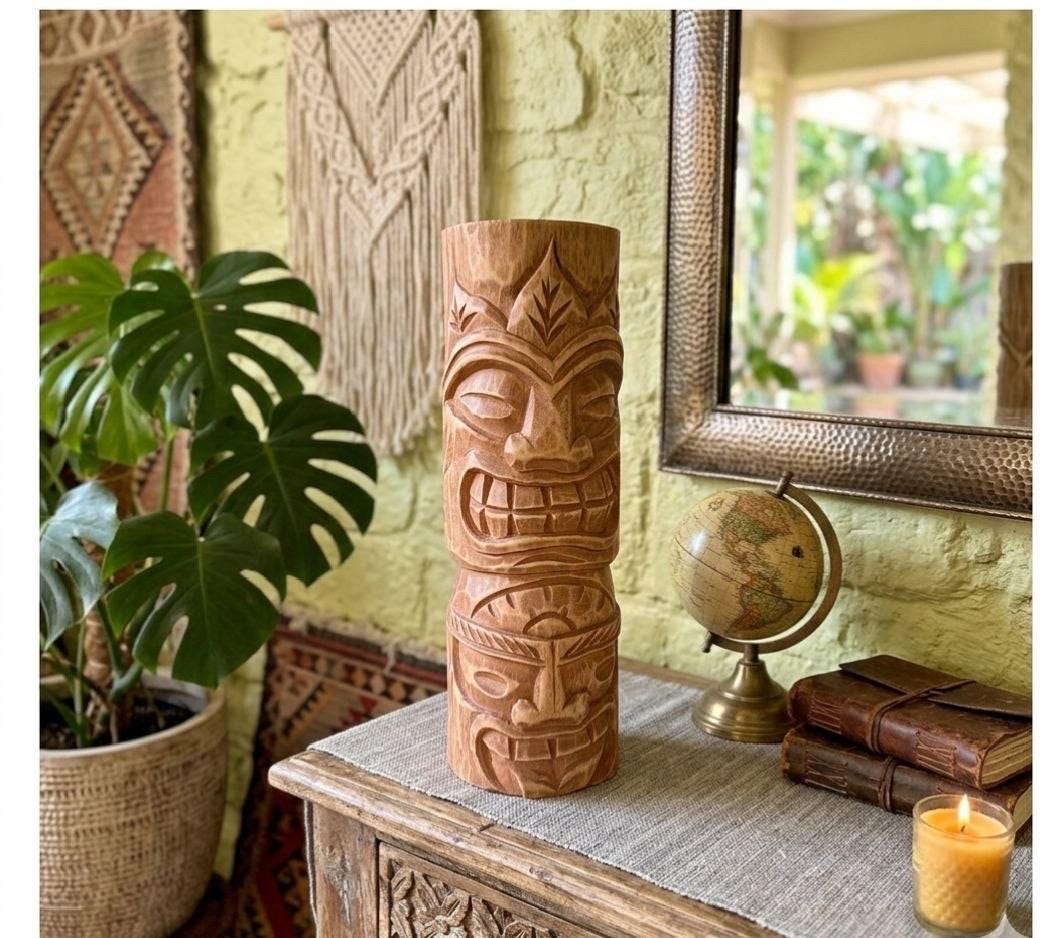 Hawaii wood statue - Etsy 日本