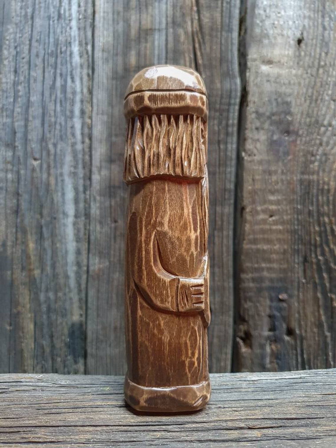 Odin Hand Carved God Wood Statue Wood Carving Wood God Small Etsy