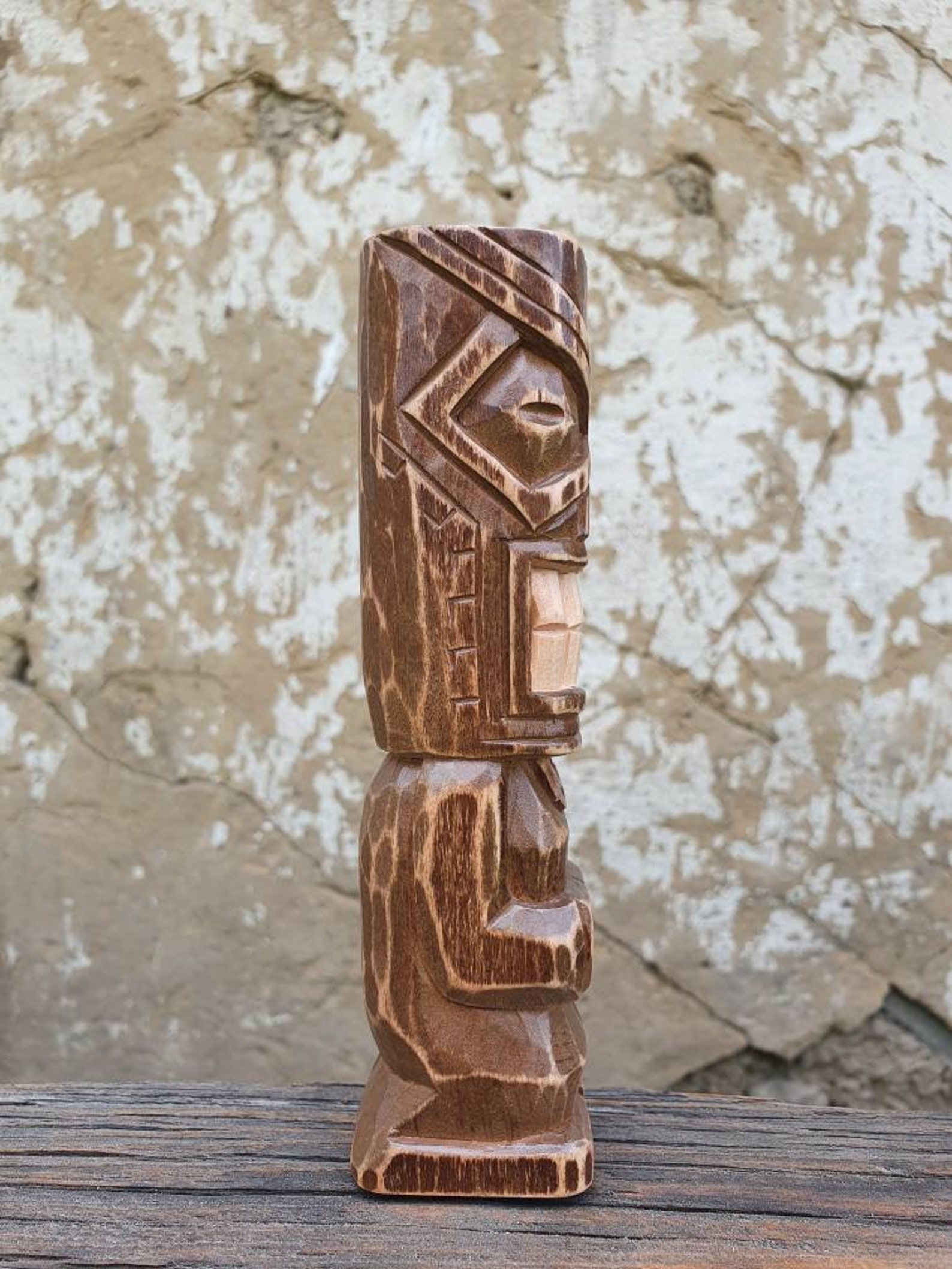 Marquesan Tiki Statue Hawaiian Tiki Statue Etsy