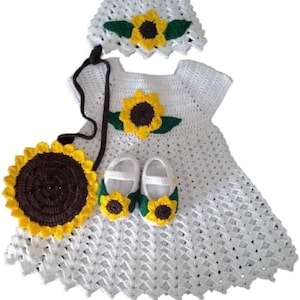 Baby Dresses Crochet Patterns Newborns Wool Dress 0-12 Months
