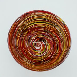 Hand Blown Glass: Maryland Swirl Bowl image 5