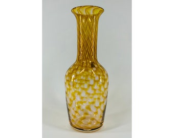 Hand Blown Glass: Gold Double Optic Amphora