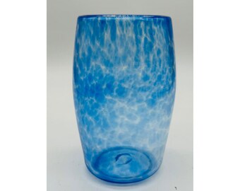 Hand Blown Glass: Blue Bud Vase made by Kevin Lurie