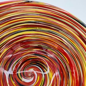 Hand Blown Glass: Maryland Swirl Bowl image 6