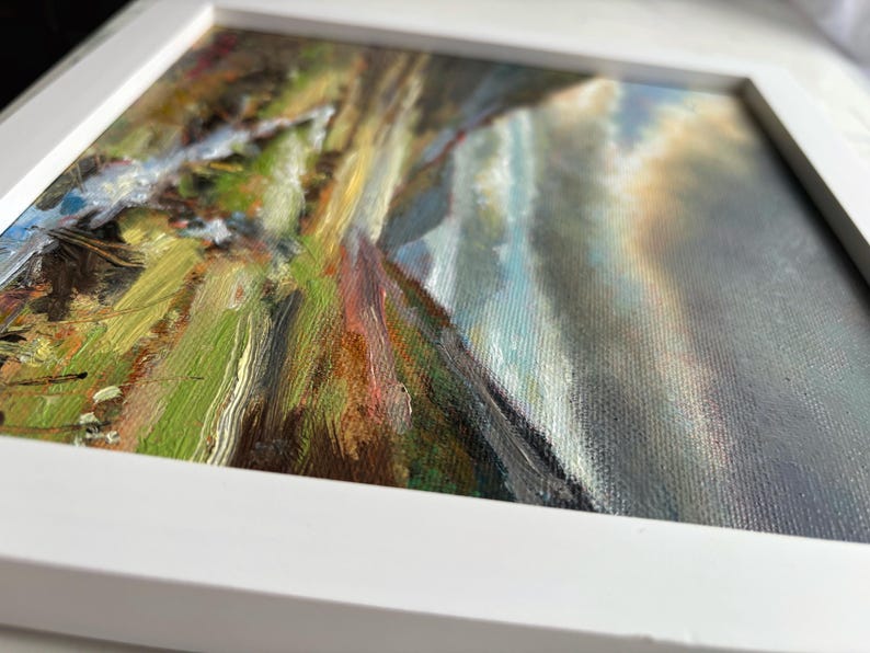 Original Framed Oil Painting Golden Bracken, Glencoe by Jennifer Taylor