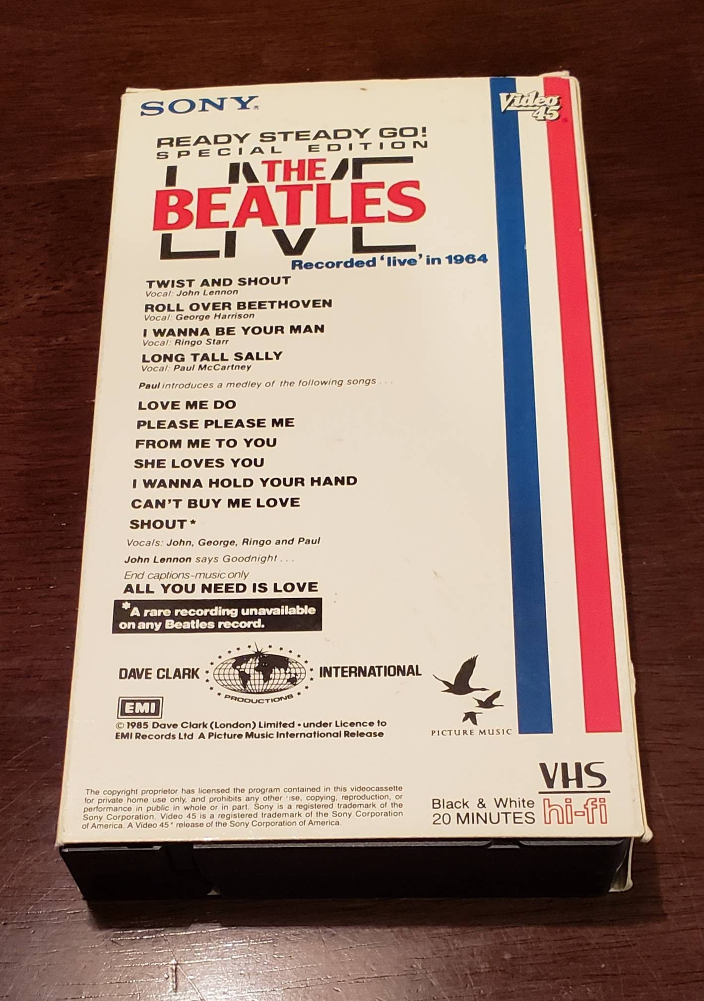 The Beatles Live VHS - Etsy Canada