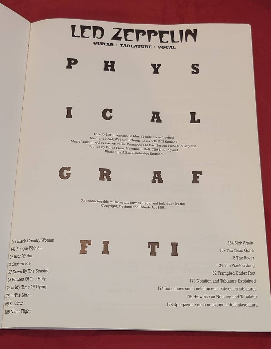 Led Zeppelin Song Book Led Zeppelin Complete Intermediate Guitar