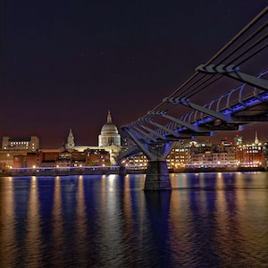 Millennium Bridge and St Pauls Cathedral - Digital Download