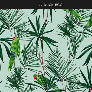 Paradise Parrot Wallpaper Amazon Rainforest Palm Leaves & - Etsy UK