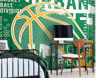 Modern Basketball Player Wall Mural