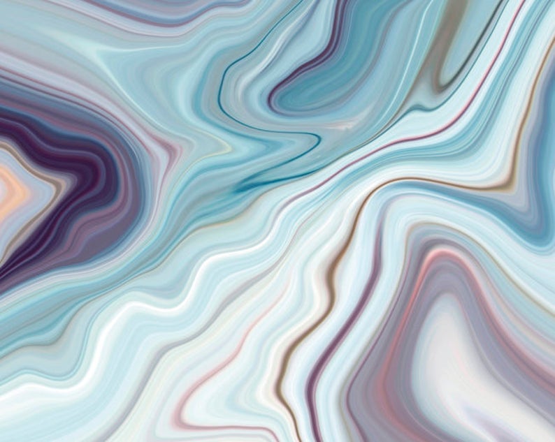 May include: Abstract background with swirling blue, purple, and white marble-like patterns.