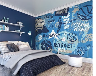 Graffiti Basketball Wall Mural