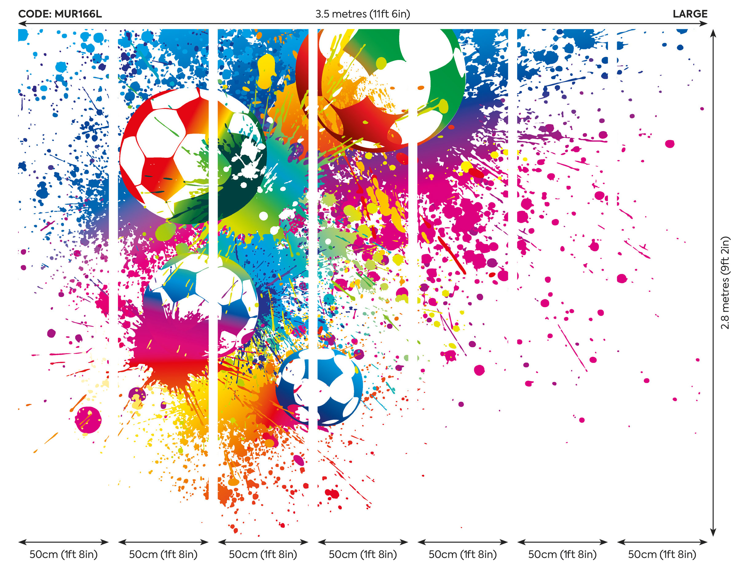 Football Splash Wallpaper Mural Football Sports Wallpaper - Etsy UK