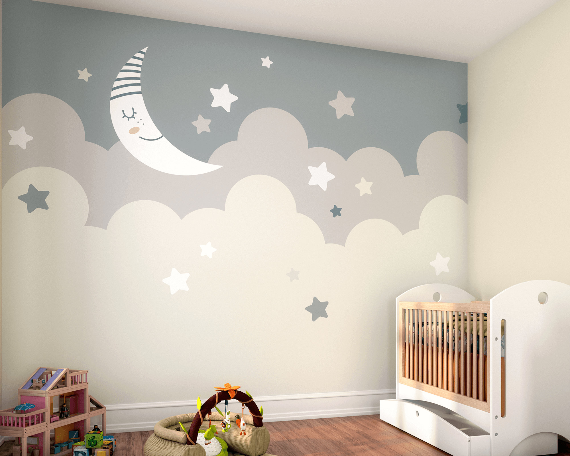 Wall mural nursery deals