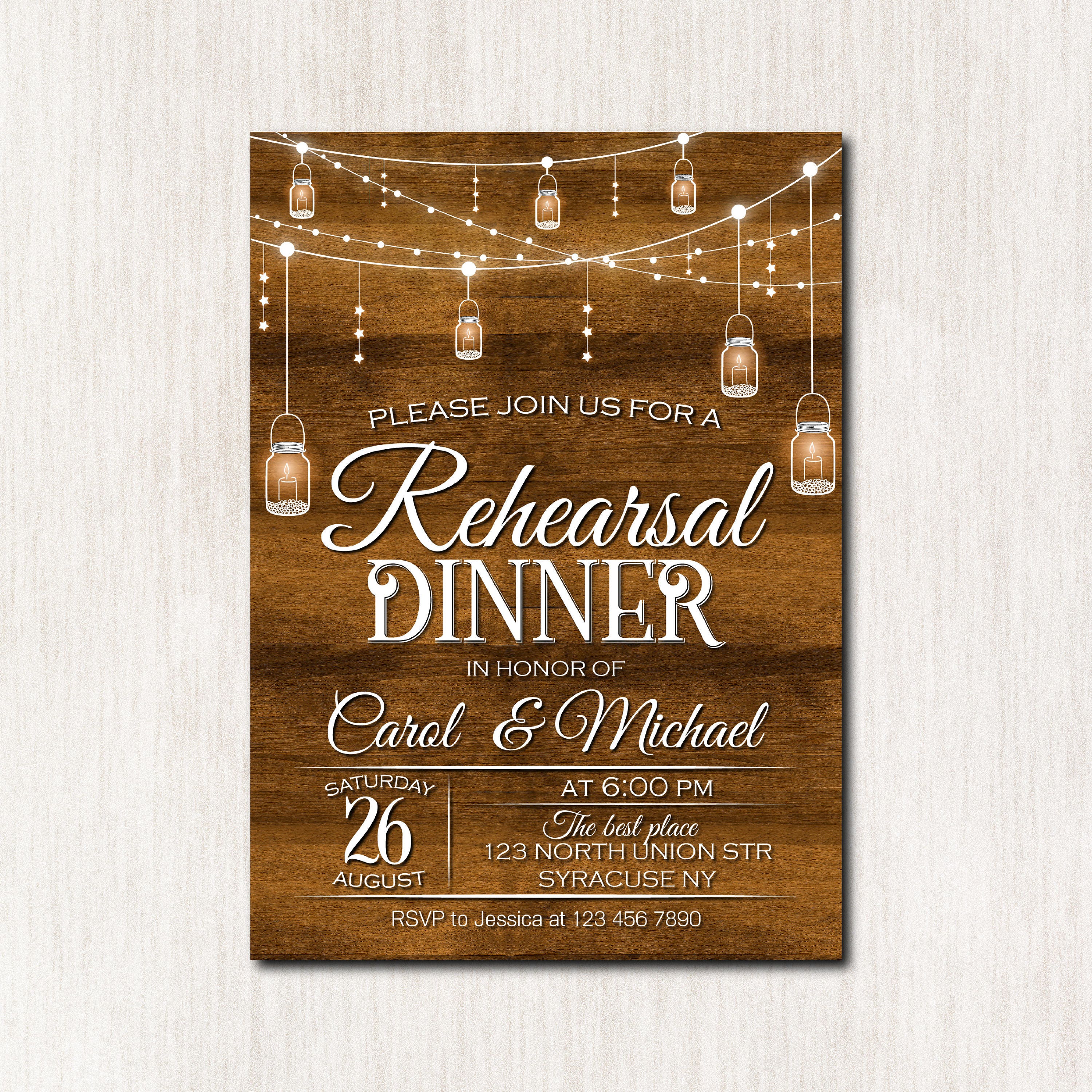 Rehearsal Dinner Party Invitation Printable