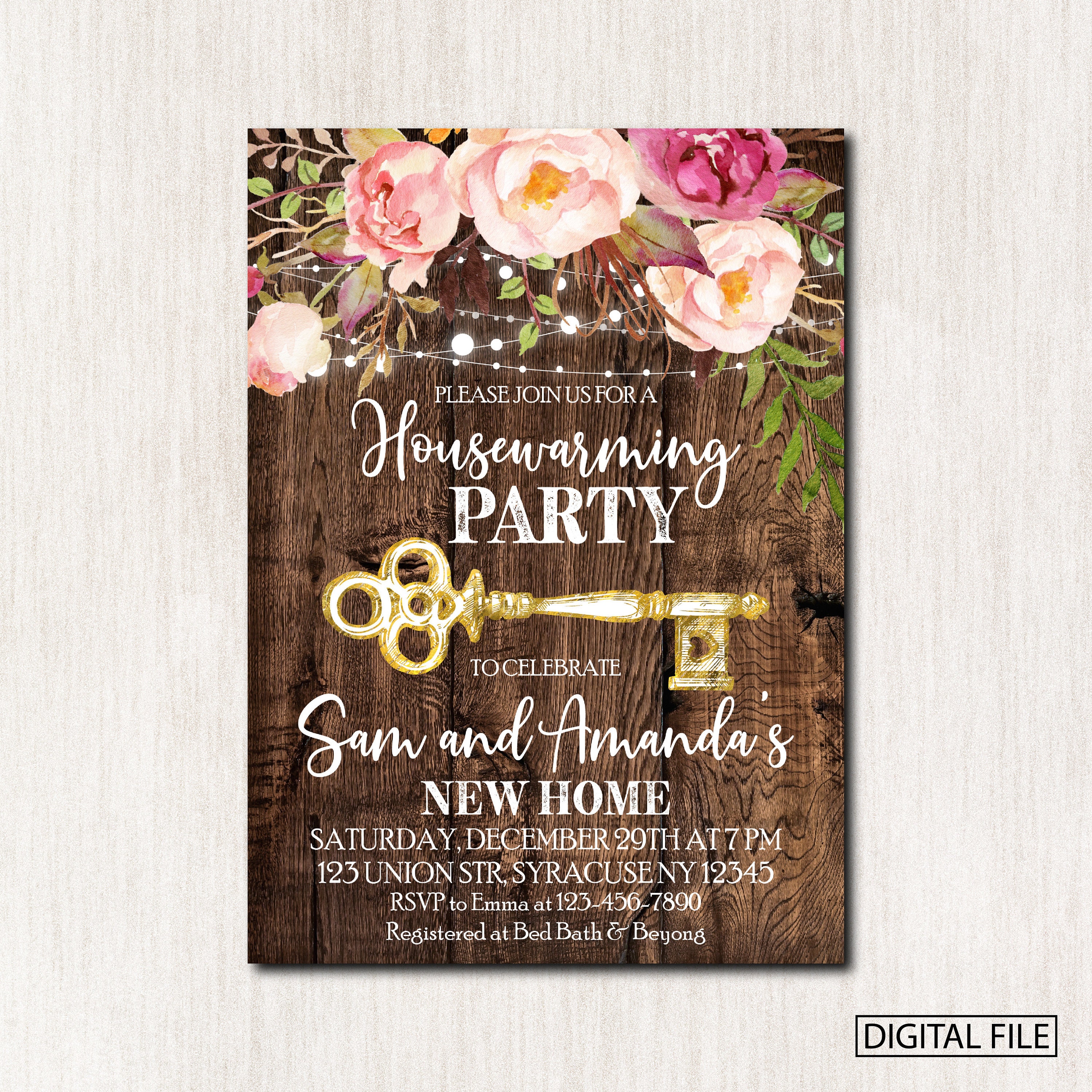 Housewarming Party Invitation New Home party invitation Etsy