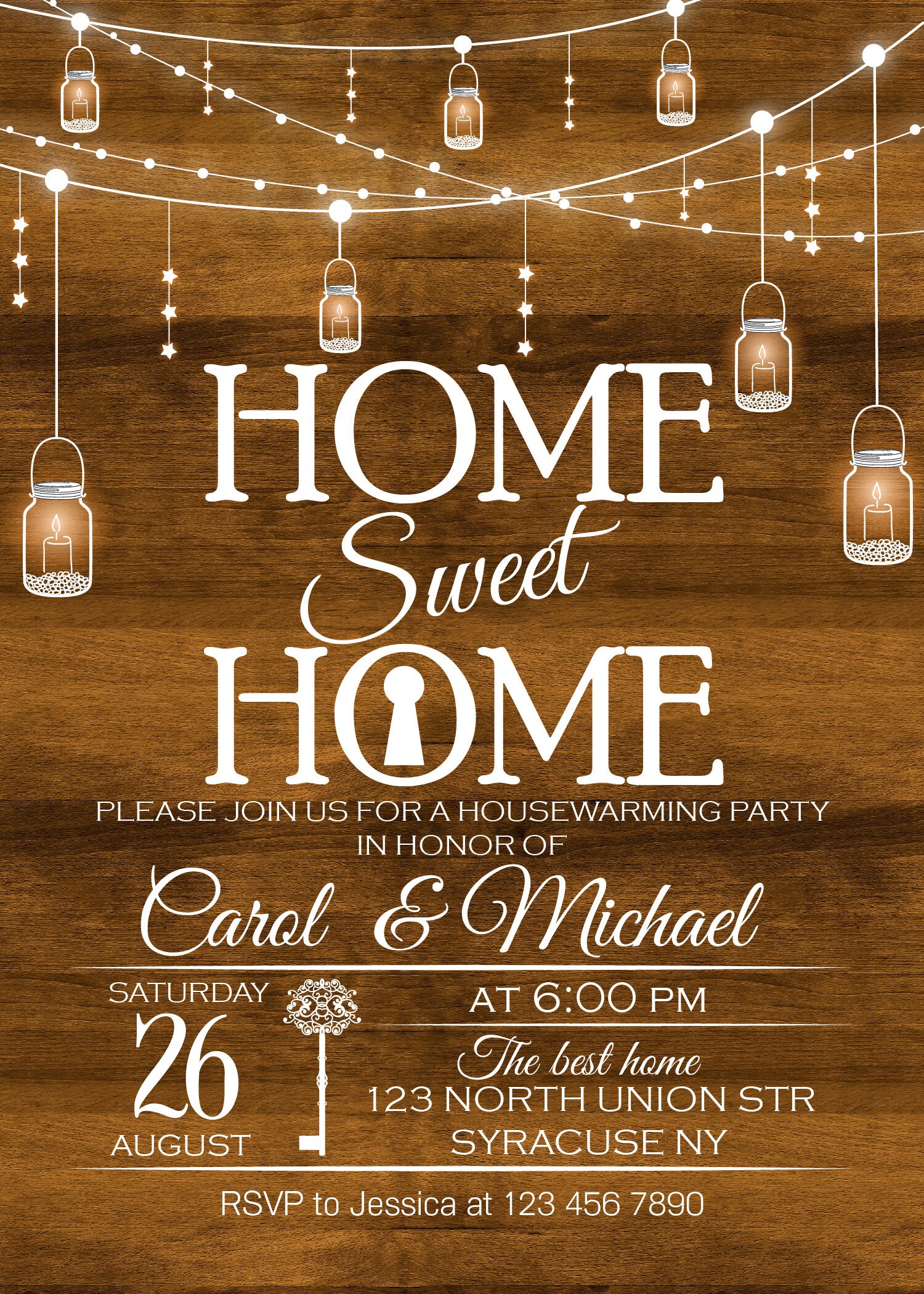 Home sweet Home Housewarming Party Invitation New Home party Etsy