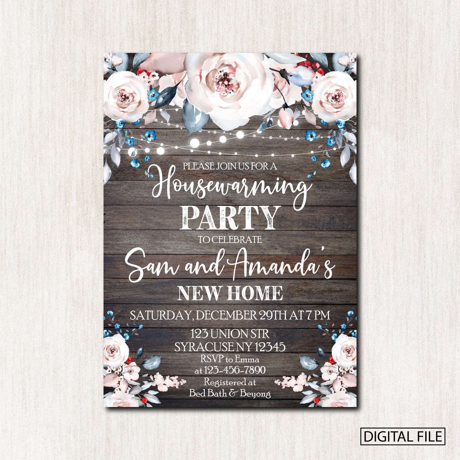 Housewarming Party Invitation New Home Party Invitation Etsy