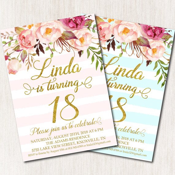 18Th Birthday Invitation 5