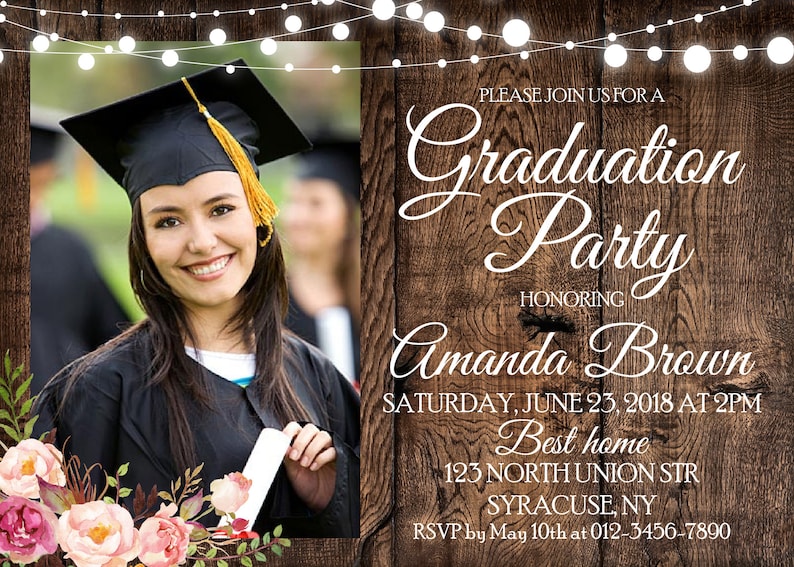 Graduation Party invitation Class of 2020 party High School | Etsy