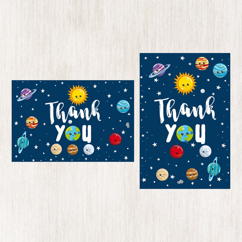 Space theme baby shower invitations Solar system Baby Etsy