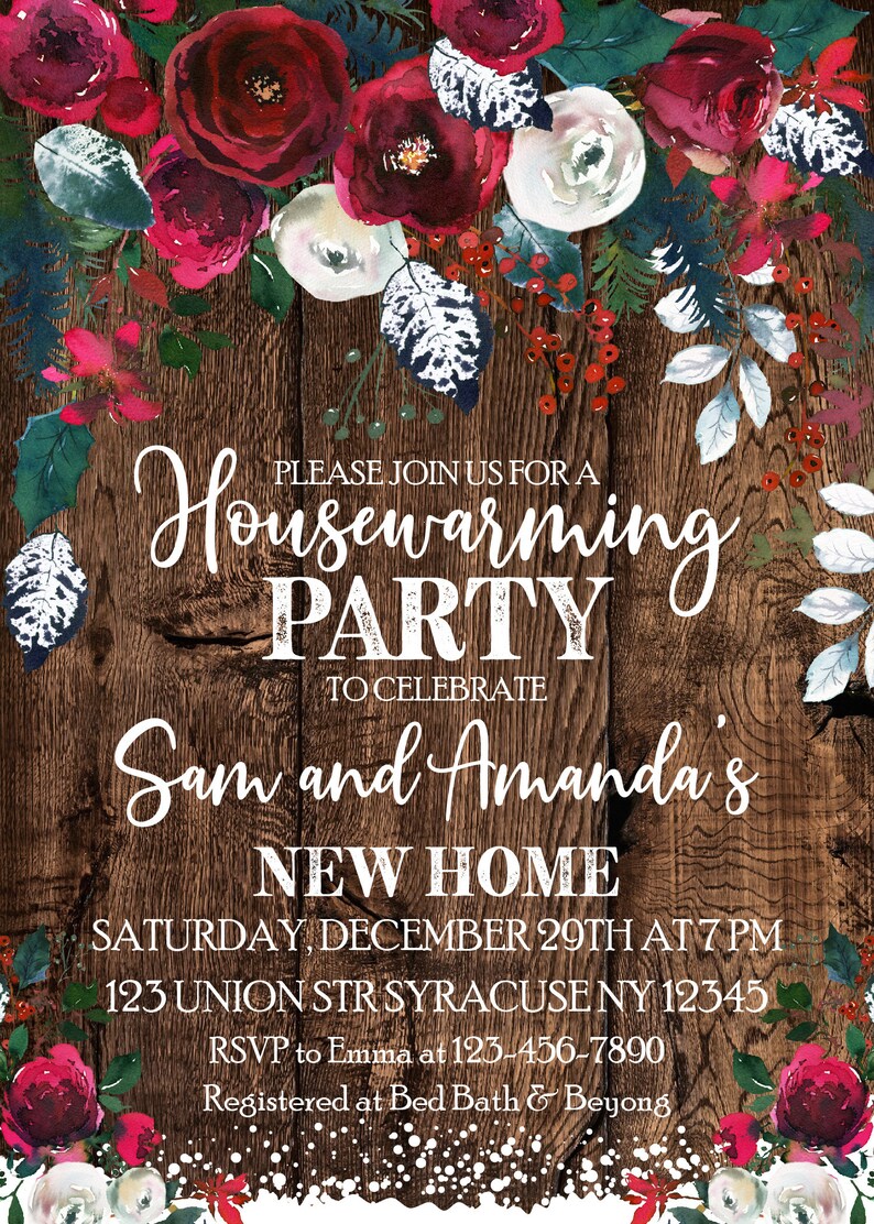 Winter Housewarming Party Invitation New Home Party Etsy