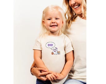 Kids Halloween Ghost T-Shirt: 'Boo' Graphic Tee