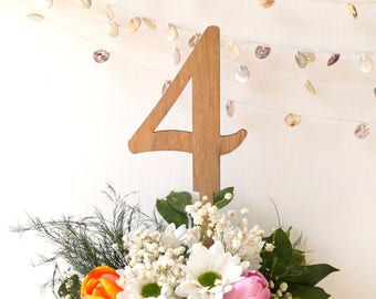 Large table numbers, 5 inch wooden table numbers for using in flower arrangements, wedding table numbers, rustic wood table numbers