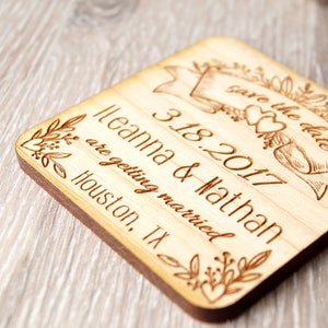 Wedding save the date magnets, save the dates, wooden save the date magnets, wedding magnets, rustic save the dates, set of 25