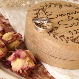 Ring box, Ring box for wedding, Engagement ring box, Rustic wedding ring box, proposal box, Personalised wedding ring box, personalized
