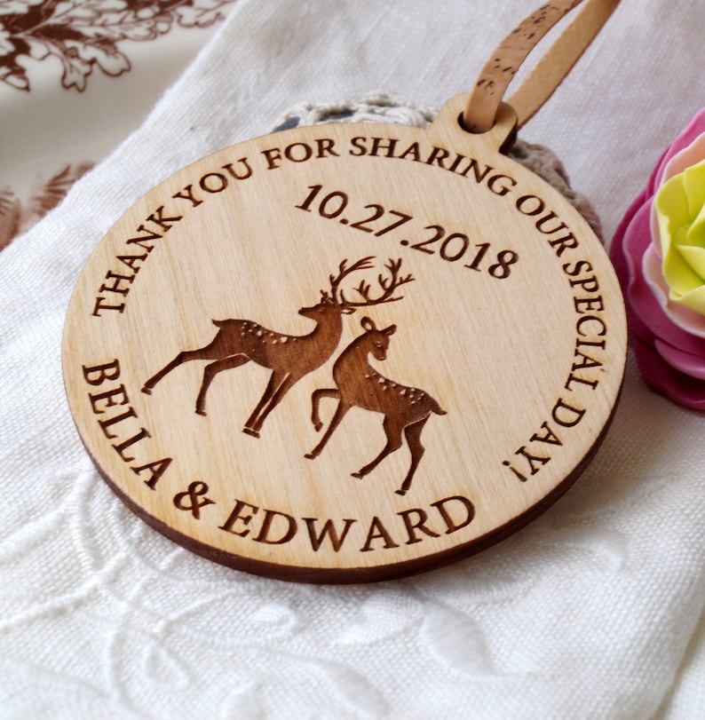 Wedding Ornaments Wedding Favors Wooden Wedding Ornaments Etsy