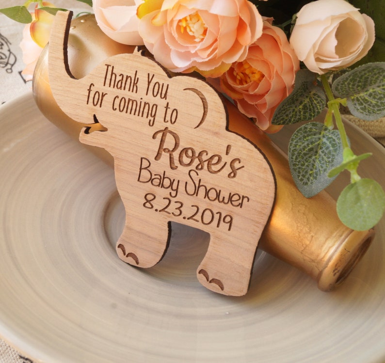 Baby Shower Favors Baby Elephant Personalized Baby Etsy