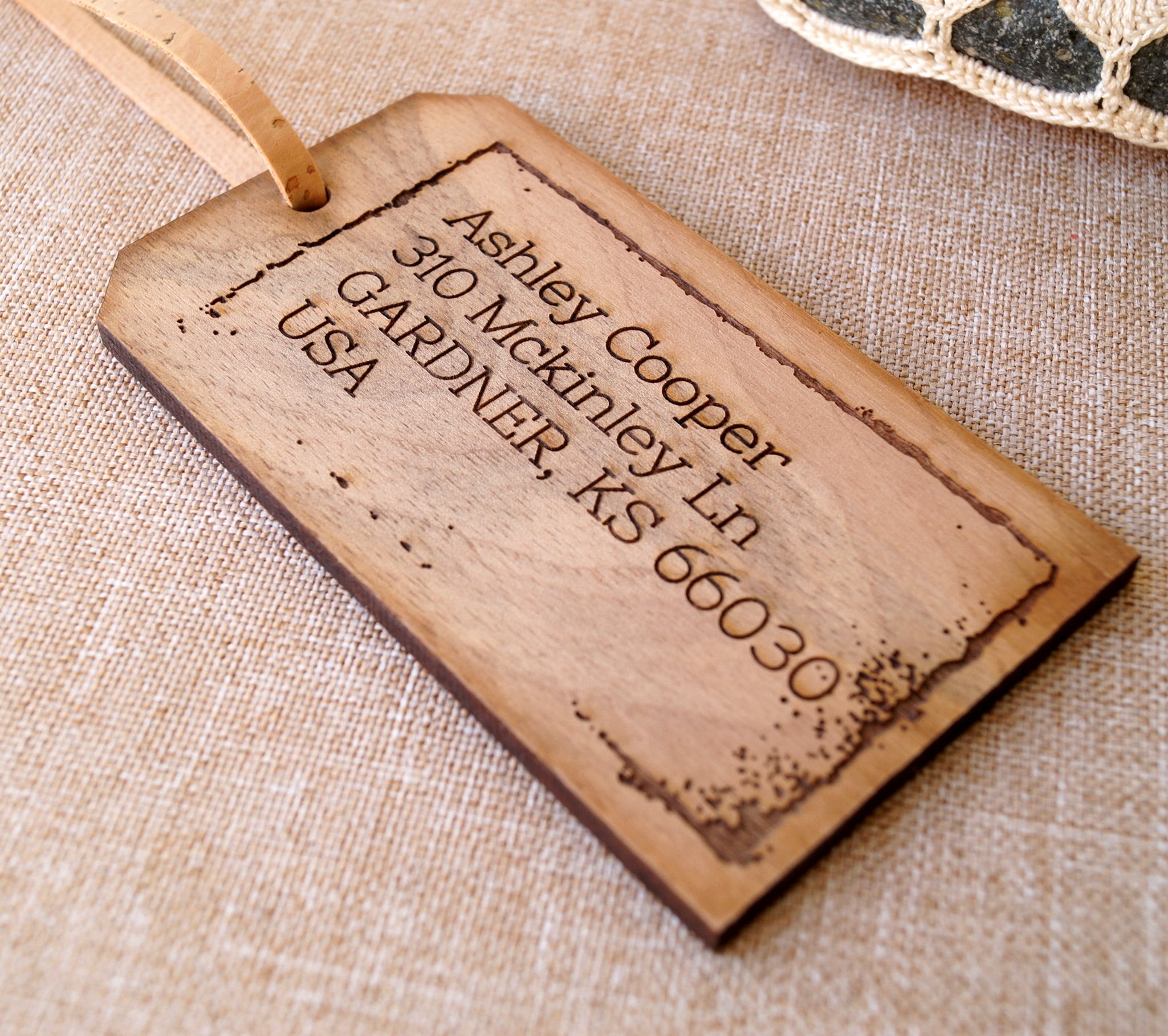 Luggage Tag Wooden Luggage Tag 