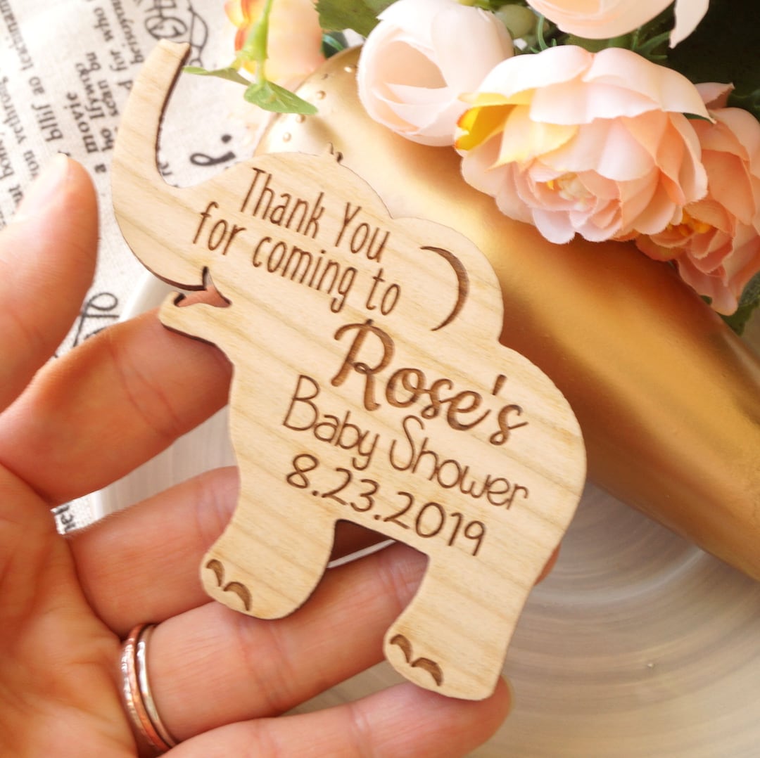 Baby Shower Favors, Personalized Baby Shower Wooden Magnets, Baby ...