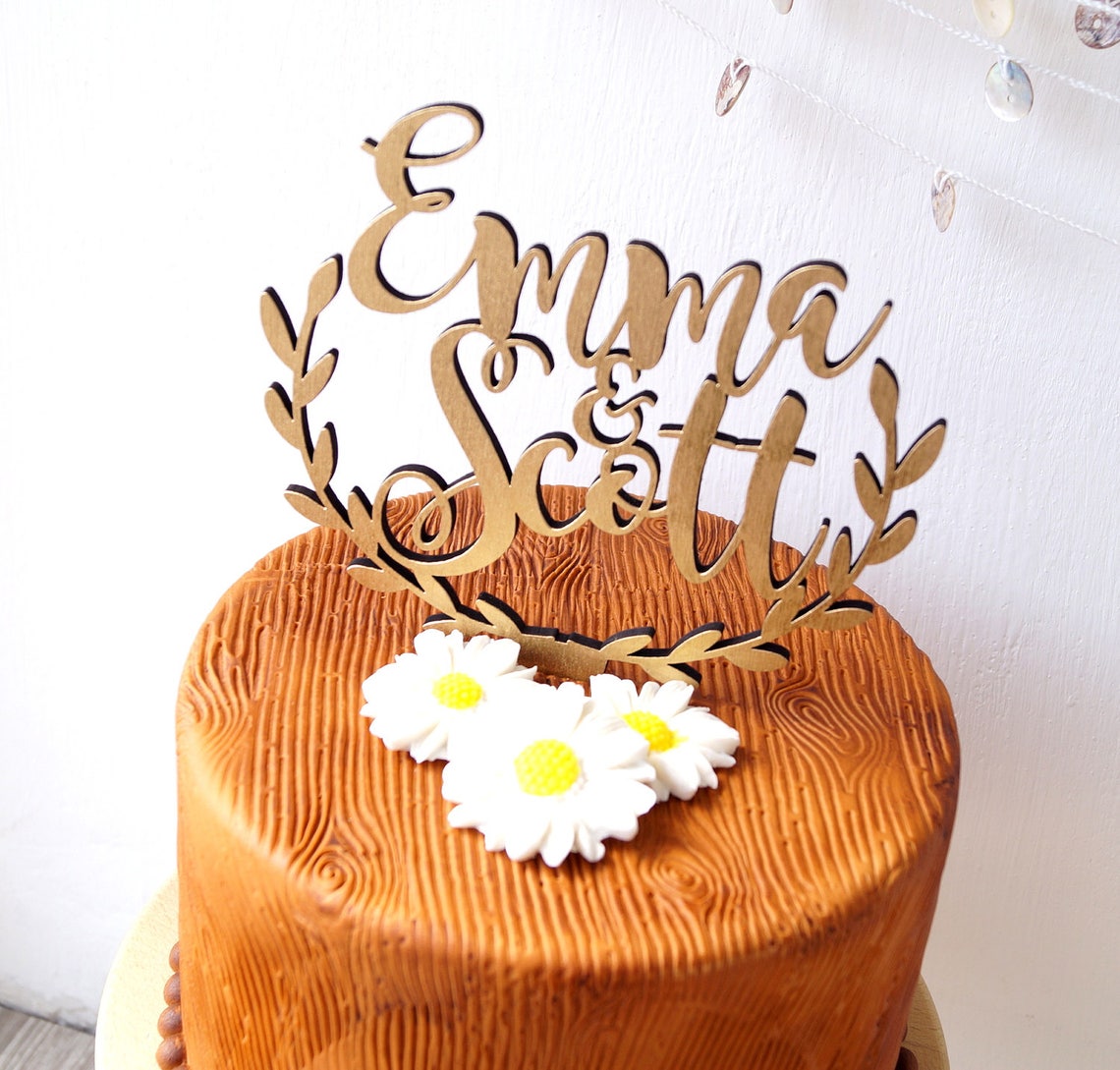 Personalized Cake Topper Wedding Cake Topper Cake Topper for Etsy