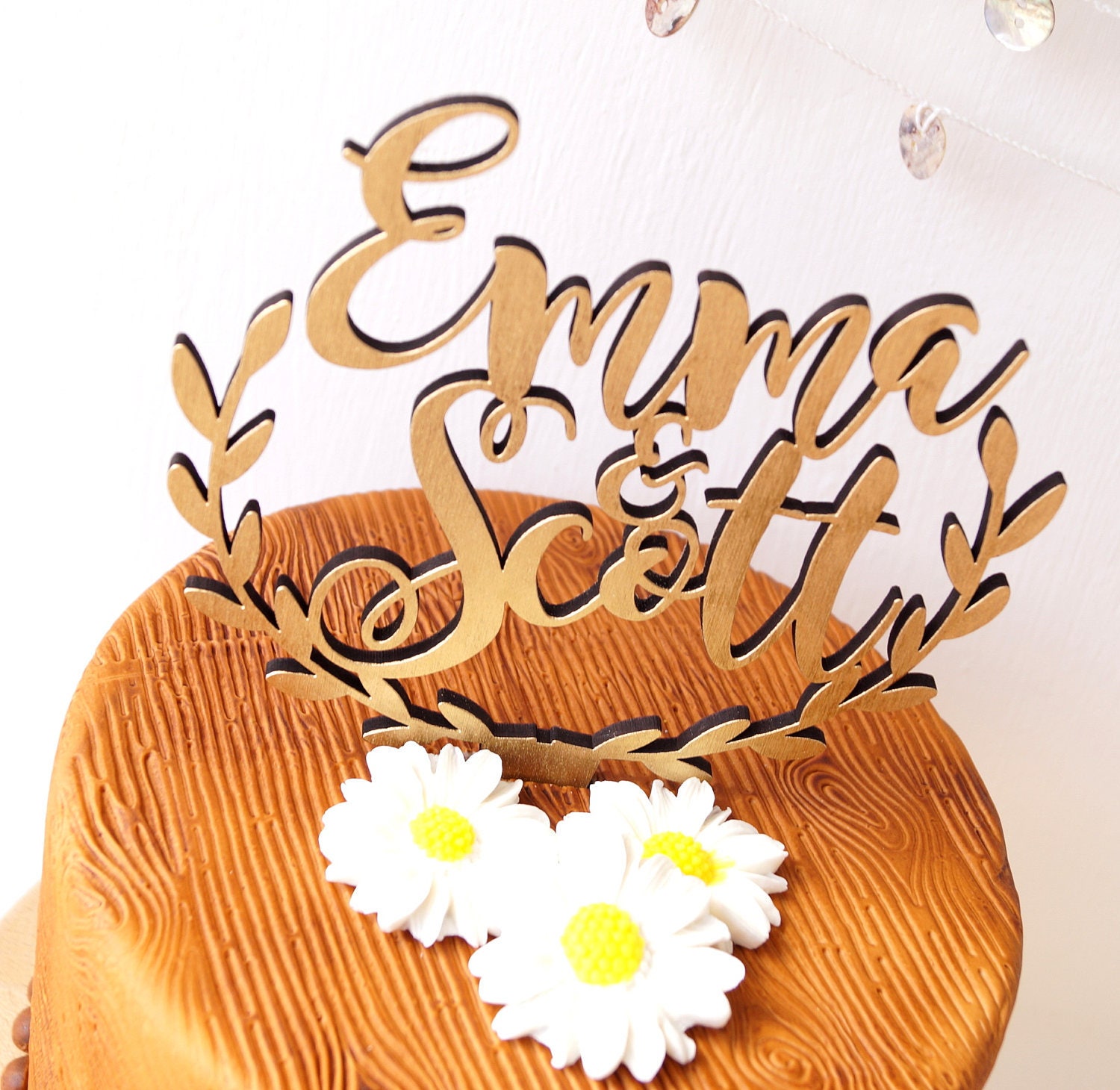 Personalisierte KuchenDeckel rustikale Kuchendeckel | Etsy