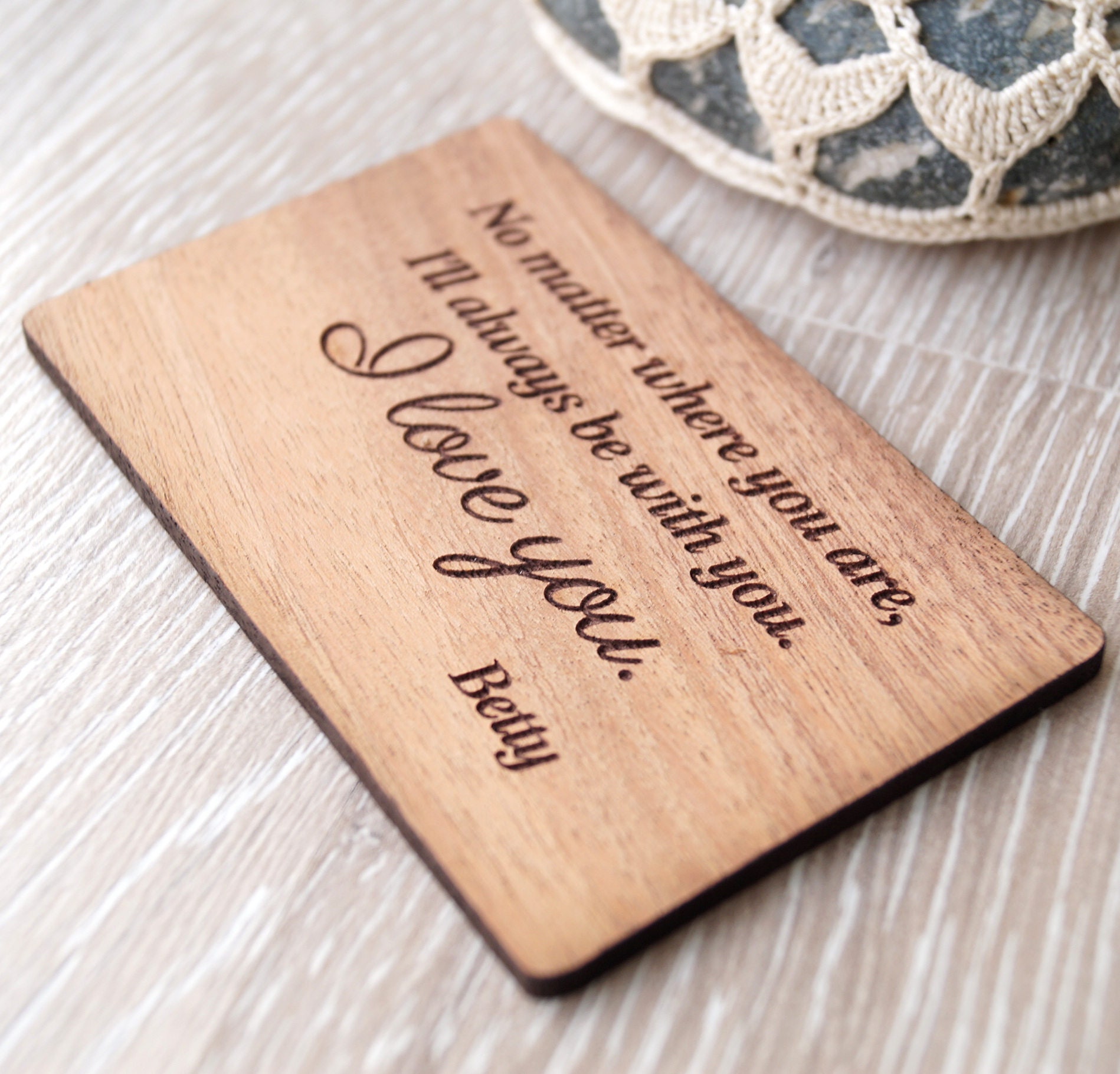 5. Hochzeitstag Geschenk Idee Holz Brieftasche legen Sie Etsy