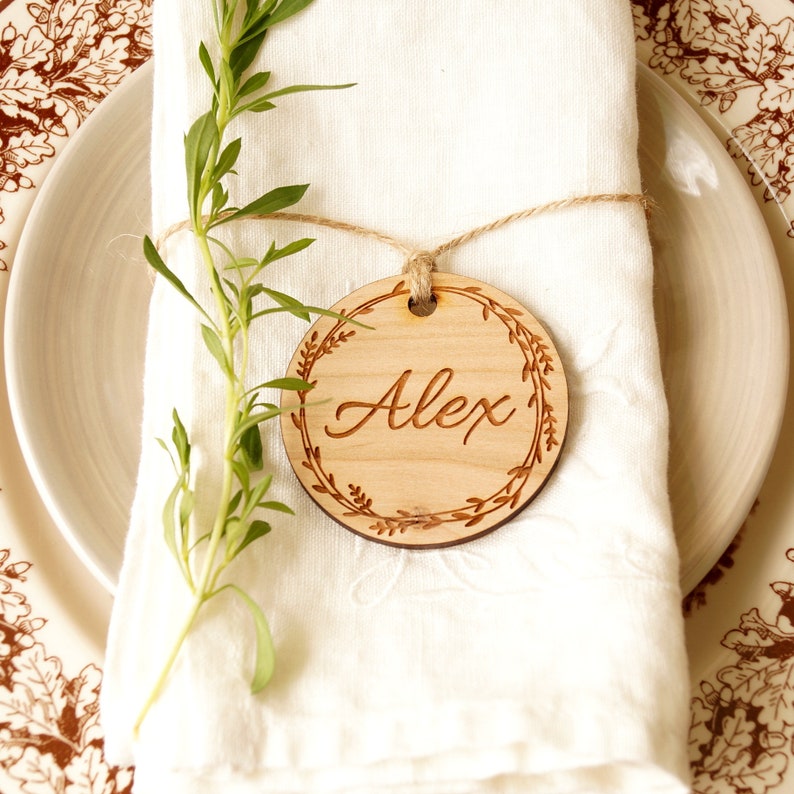 Place Tags Wedding Place Cards Rustic Wooden Name Tags Etsy UK
