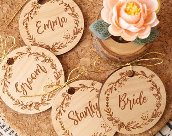 Place cards personalized - Wedding place tags - Wooden place cards - Rustic wedding table settings - Escort tags - Name tags - Custom