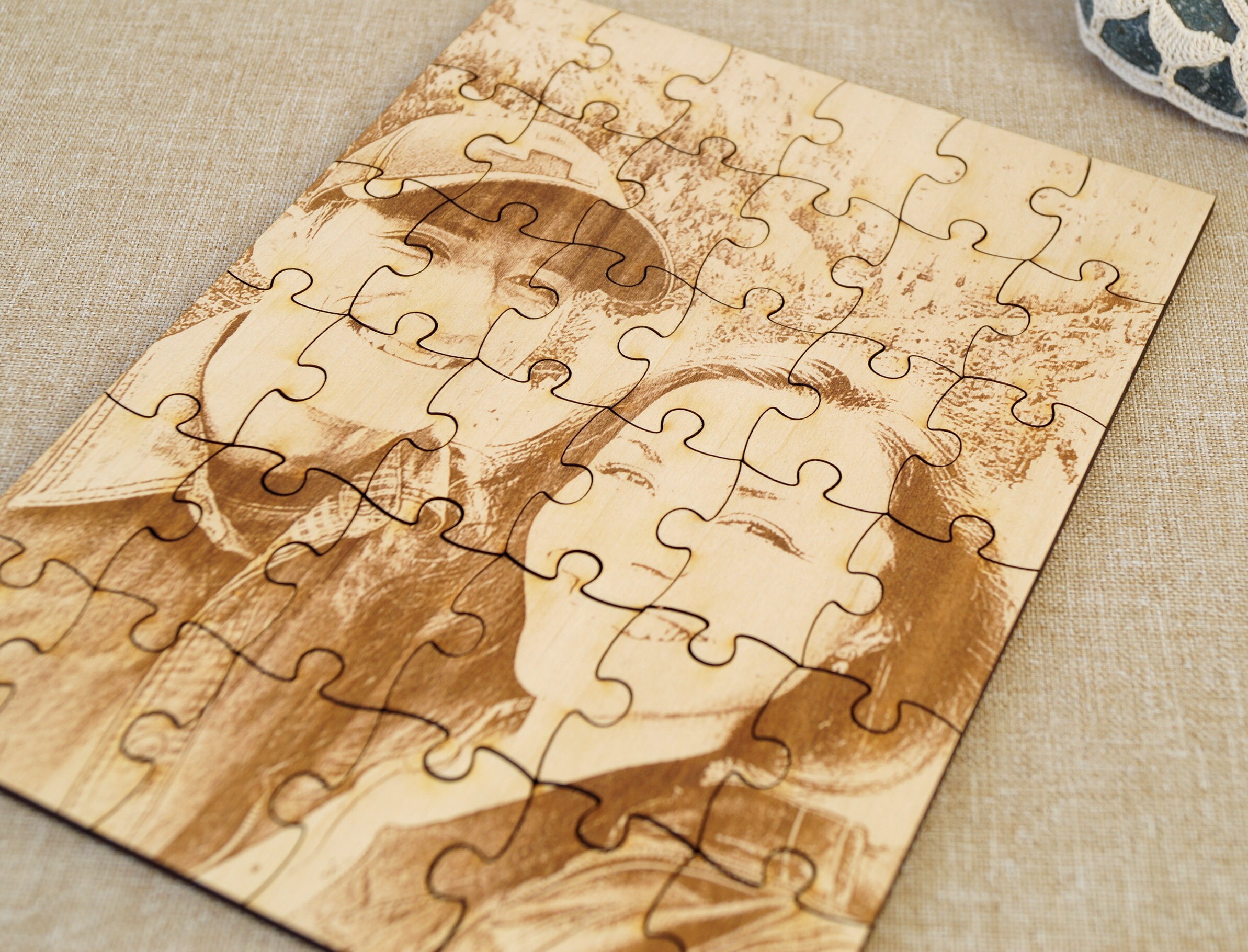 Wooden Picture Puzzle Laser Engraved Puzzle Personalized With