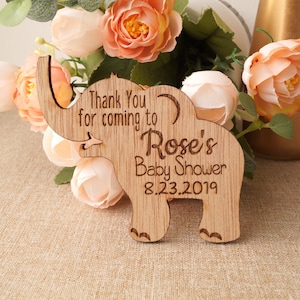 Baby shower favors, baby shower elephant magnets, set of 10 pc