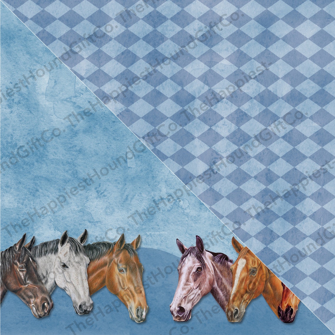 Digital Horse Paper Pack Horse Scrapbook Backgrounds Pony Etsy