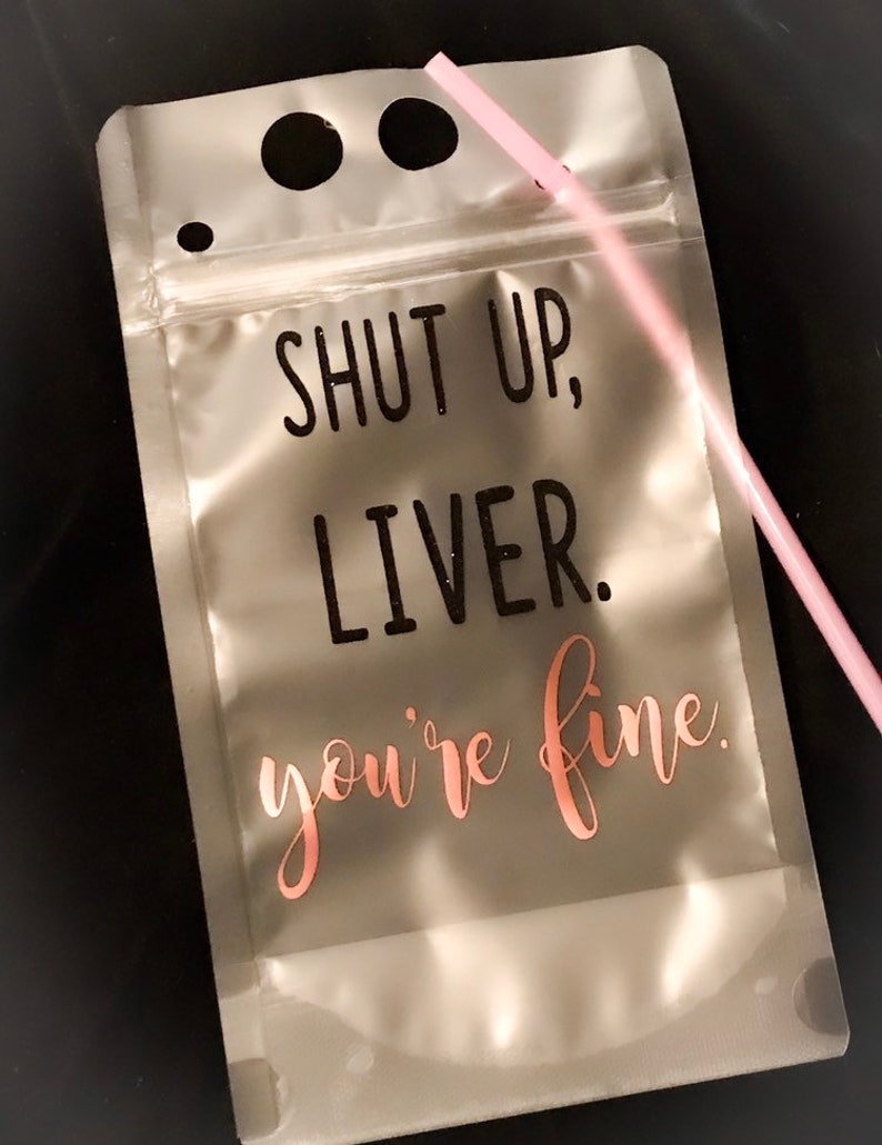fast FREE shipping party favors reusable Adult beverage drink pouches
