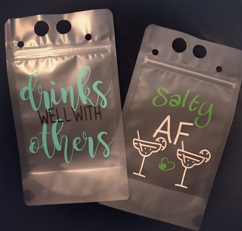 fast FREE shipping party favors reusable Adult beverage drink pouches