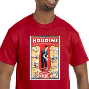 Harry Houdini T-Shirt NEW *Pick your color & size* magician escape artist