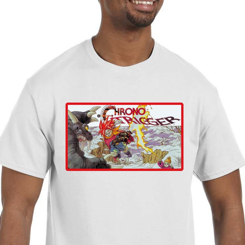 Chrono Trigger T-Shirt XL Vintage Black Tee Heresy Tees stampata a mano