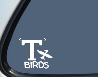 T Birds Grease Vinyl Decal Sticker 5 year warranty! Great for jackets for Halloween!  Shipped with tracking!