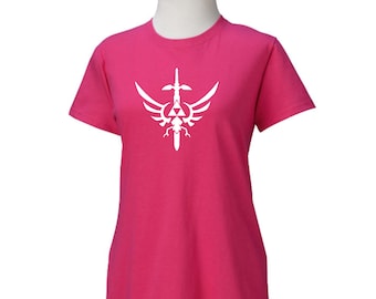The Legend of Zelda Triforce Master Sword T-Shirt Damen *Farbe und Größe auswählen*