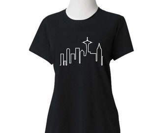 Frasier T-Shirt Damen NEU *Wählen Sie Ihre Farbe und Größe* Skyline von Seattle