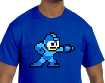 Maglietta Mega Man Novità *Scegli colore e taglia* - (Nintendo NES, SNES, Wii)